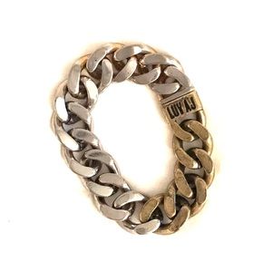 Rocker chain Luv AJ Silver to Gold Bracelet
